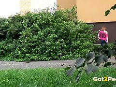 Ruskeahiuksinen, Kokoelma, Hd, Orgasmi, Ulkona, Pissata, Julkinen, Squirting