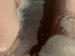 아마추어, 흑갈색 머리, 유럽인, 핑거링, 밀프, 엄마, 혼자, 수중