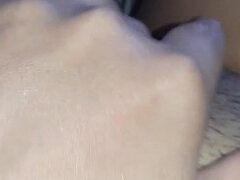 Girl Masturbates Her Innocent Swollen Hairy Pussy Until She Cums