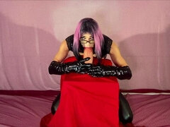 Sissy Stacy Stretch Here Mouth by Sucking Chubby Cock