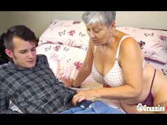 chubby grandmother Savana likes Hard Young Cock