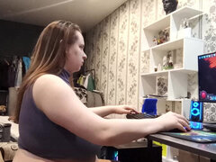 Amatéři, Bbw, Ženský, Masturbace, Sólo