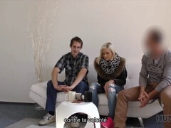 Blonde beauty Ria Sunn cashes in big in HUNT4K's reality pick up adventure