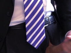 Suited office boss - hot gay solo