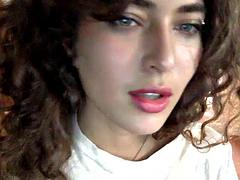 Braunhaarige, Behaart, Masturbation, Solo