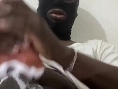 Afrikansk, Stor kukk, Dildoen, Runke, Hjemmelaget, Moden, Alene, Vibrator