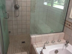 Stor stjärt, Svart, Par, Ansiktsbehandling, Flickvän, Handjobb, Dusch, Tonåring