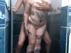 Caught off guard in the bathroom: filmed my buddy's wild moment!