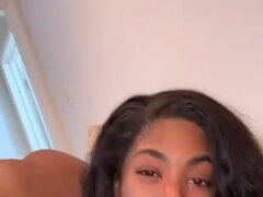 Instagram star Naomi Simone (91k followers) - big black dick in homemade POV blowjob scene with cum in mouth