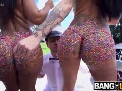 Big Booty Latina Rose Monroe Fucks Hard in Threesome with Lilith Morningstar