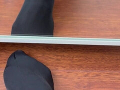 What Do You Think of My New Shiny Nylons? Should I Wear Them in Cream, Too?