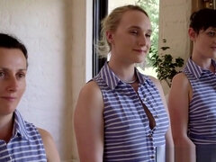 Zadek, Krásky, Roztomilá, Dávení penisem, Lesbické, Masáž, Venku, Kozičky