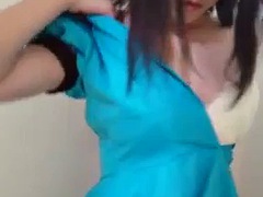Changing clothes for interview