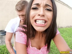 Hot Latina teen Vienna Black gets screwed outdoors
