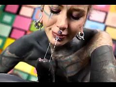 Tattoo couple hard pov anal sex