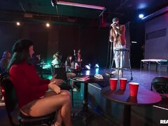 Poetry Slam Fuck with Evelin Stone and James Angel - Big Tits, Blowjob, Hardcore Sex