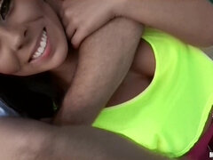 Cul, Noire, Petite amie, Léchez, Seins naturels, De plein air, Chatte, Serré