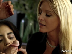 FFM Threesome With Hot MILF India Summer And Aysha