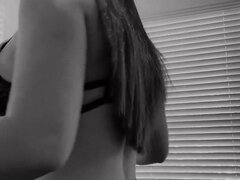 Anal, Stor rumpe, Hunn, Latina, Onani, Naturlige bryster, Utendørs, Alene