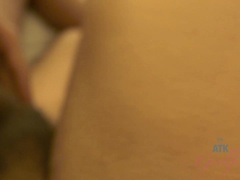 Bruinharig, Sperma, Jurk, Vriendin, Slipje, Gezichtspunt, Kut duiken, Tiener