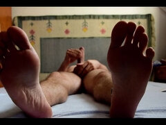 Brits, Sperma shot, Voeten, Voeten fetish, Homo, Masturbatie, Alleen, Webcamera