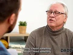 미인, 금발의, 오쟁이 진 남자, 아빠, Hd, 면도된, 젖가슴