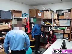 Teen Shoplifter Is In A Tight Corner