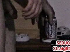 Real hairy amateur gets blowjob and cums in mouth