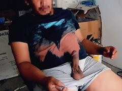 Asiatisch, Pummelig, Spermaladung, Handjob, Selbstgemacht, Masturbation, Solo