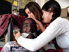 Kötözés, Gesztenyebarna, Latin lány, Harisnyanadrág, Büntetés, Megkötözve