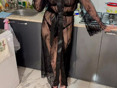 Hot Russian MILF in Lace Negligee Gives Amazing Blowjob & Doggystyle Fuck - POV