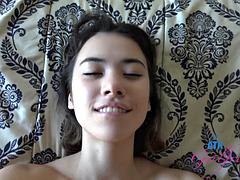 素人, アジア人, 美女, フェラチオ, 彼女, ポルノスター, ハメ撮り