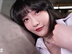 Asiatique, Gros seins, Sucer une bite, Chinoise, Hard, Criant, Nénés