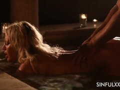 Blondin, Avsugning, Par, Doggystyle, Kvinna, Hardcore, Slick, Milf