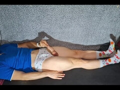 18 jaar, Enthousiasteling, Sperma shot, Masturbatie, Alleen, Tiener