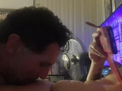 Amerikansk, Avsugning, Knubbig, Sperma i munnen, Sperma shot, Fetisch, Kysser, Pov