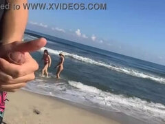 Naked Beach Flash: Horny Girls Get a Dose of Big Dick