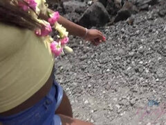 Noemie is finally in Hawaii with you.