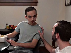21 year old taboo twink naked by stepdad in skinny asshole