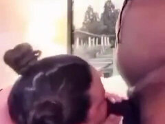 Amateur, Belle grosse femme bgf, Sucer une bite, Éjaculer dans la bouche, Interracial