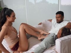 Troy Francisco teaches Eliza Ibarra how to suck and be drilled