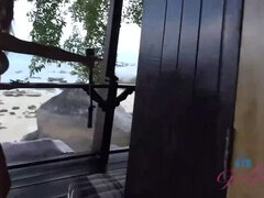 Ερασιτέχνης, Gaping, Ηδ, Λατίνα, Πρώτου προσώπου, Ξυρισμένη, Ντουζ, Βυζιά