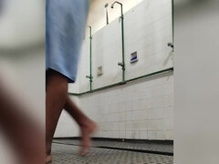 Badrum, Svart, Fetisch, Homosexuell, Hemmagjord, Onani, Offentlig, Solo