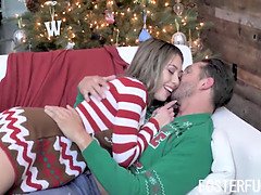 StepDaughter Experiences A Special Christmas Celebration- Kat Dior, Kenna James