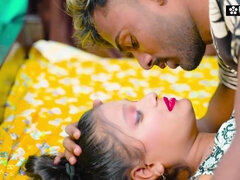 デカ尻, フェラチオ, 茶髪の, チン, ハードコア, インド人, 異人種間, 三人