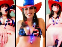 Amatør, Amerikaner, Dildoen, Hunn, Onani, Moden, Fitte, Alene