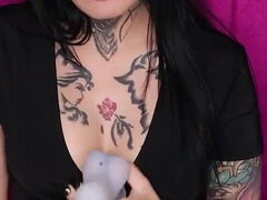 Amatoriale, Brunetta, Vibratore, Umiliazione, Mamma che vorrei scoparmi, Pene, Solo, Tatuaggi