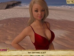 Naughty island adventure with big-boobed stepdaughter in this fun visual novel