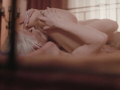 Blondin, Fotfetisch, Kysser, Slick, Naturliga tuttar, Fitta, Rakad, Tuttar