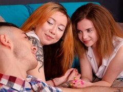 Большой член, Минет, Собачьи, Две девушки, Натуральные сиськи, Рыжие, Тощие, Сиськи
